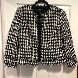 PRICE CUT Classic B&W Houndstooth Blazer